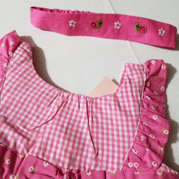 Gymboree Mini Blooms NWT 3-6 month Shirt & Bloomers, Outlet VGUC-GUC Headband. - Picture 2 of 3